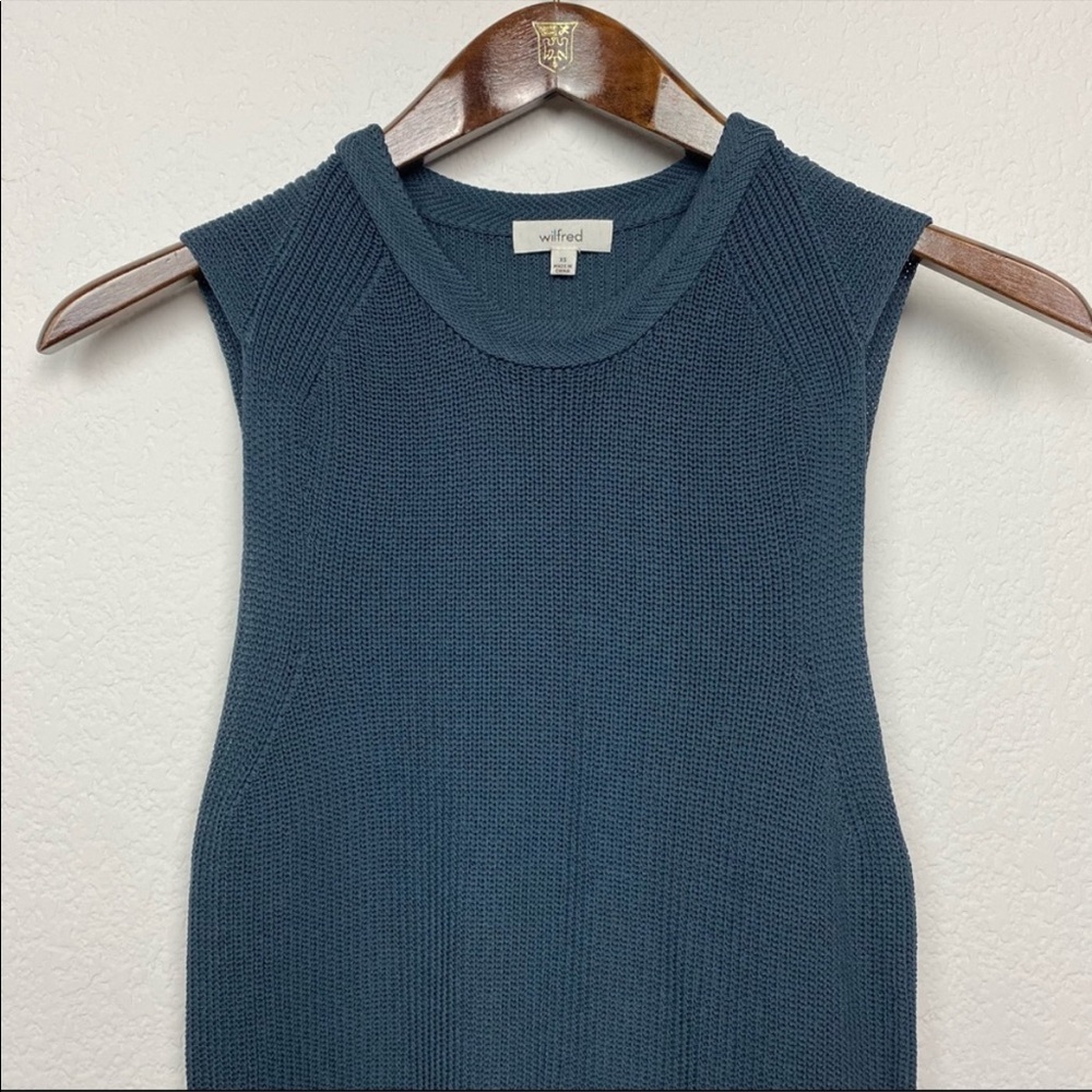 Wilfred Palmier Sleeveless Tunic in Teal XS